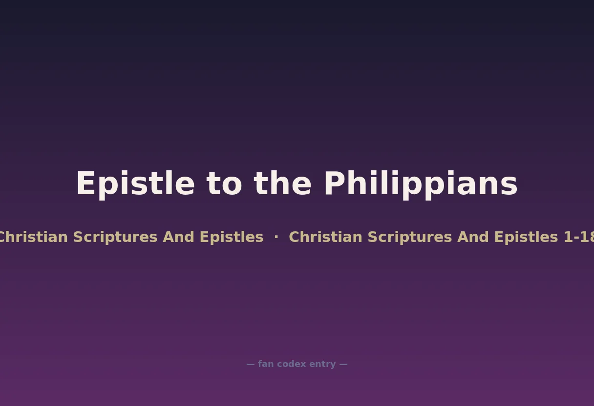 Epistle to the Philippians